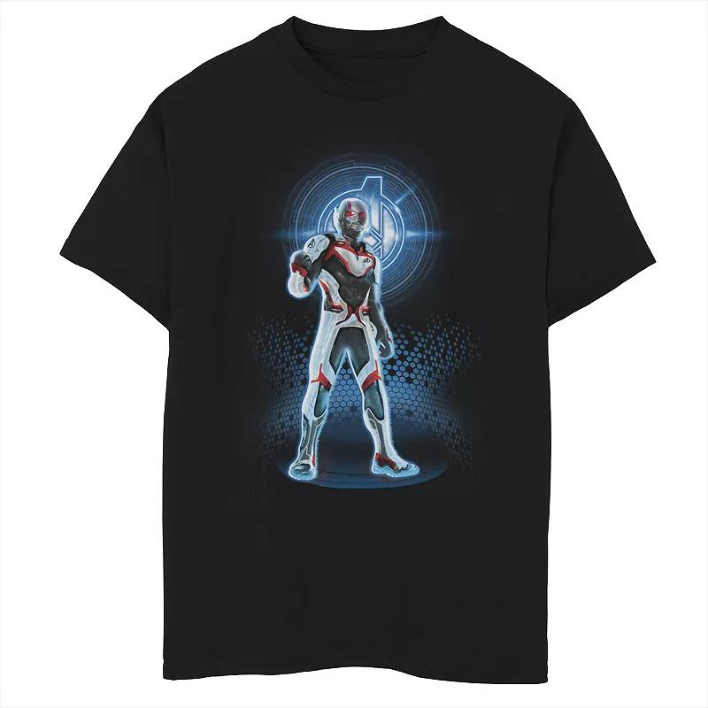 Boys 8-20 Marvel Avengers Endgame Logo Ant-Man Quantum Suit Portrait Graphic Tee, Boy's, Size: XS, Black Product Image