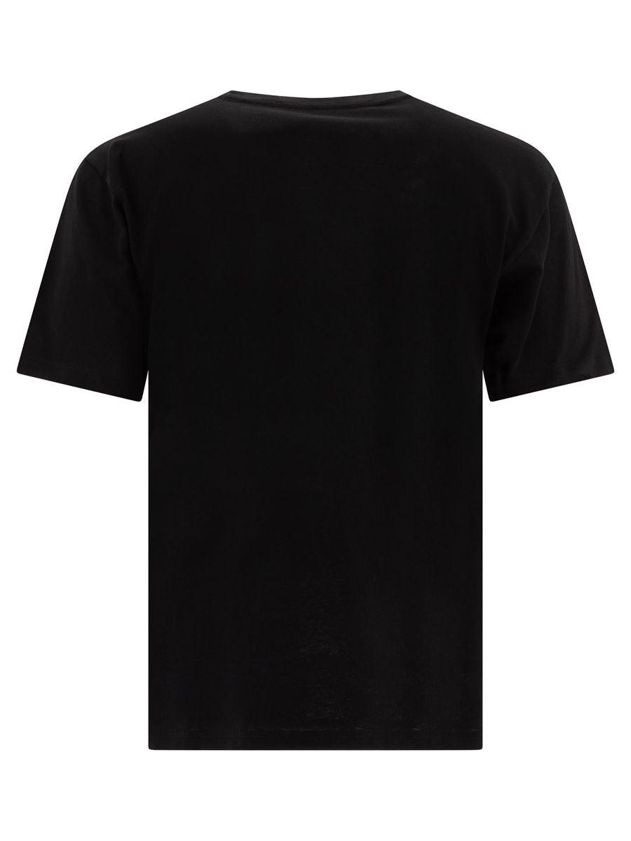 VALENTINO Crew Neck Short Sleeves T-shirts In Black Product Image