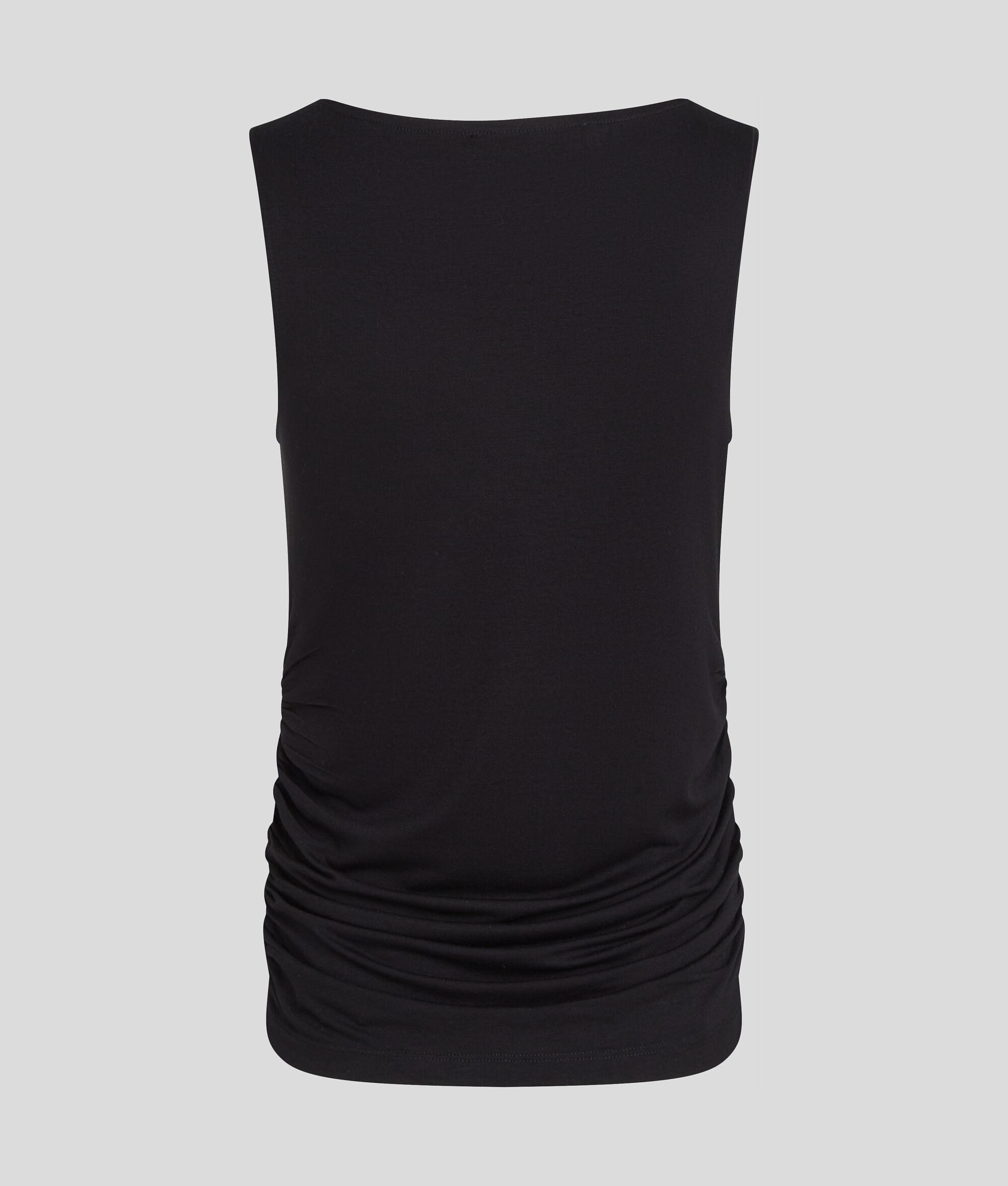 SIGNATURE BOAT NECK RUCHED TOP Product Image