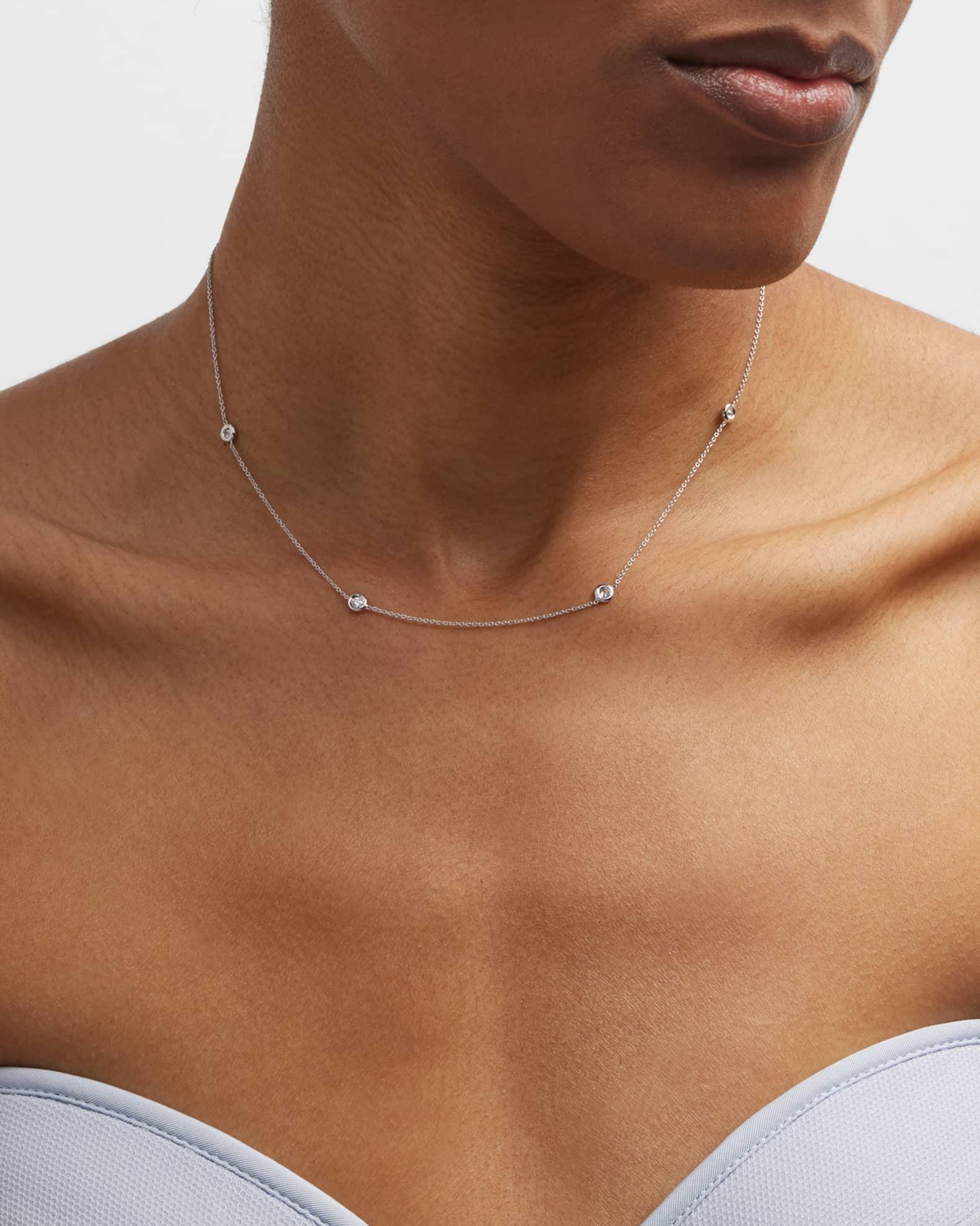 Womens Diamond By The Inch 18K Rose Gold & Diamond 5-Station Necklace/18 Product Image