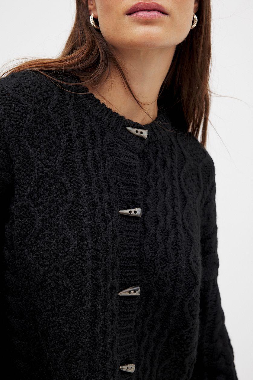 Knitted Cable Cardigan Product Image