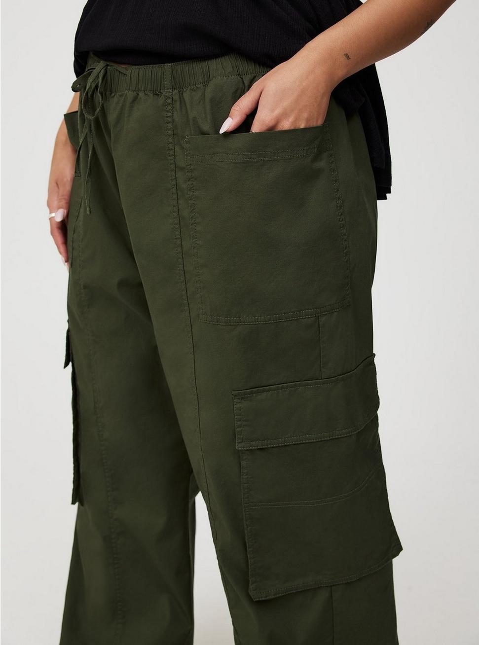 High-Rise Poplin Parachute Pant Product Image