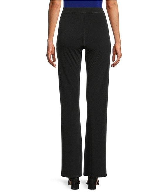 Eva Varro High Rise Elastic Waist Bell Bottom Pants Product Image