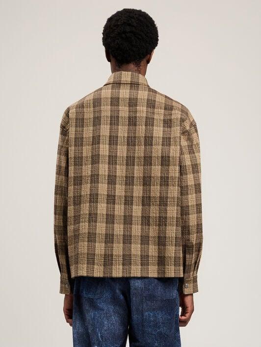 Tree Logo Check Loose Overshirt Product Image