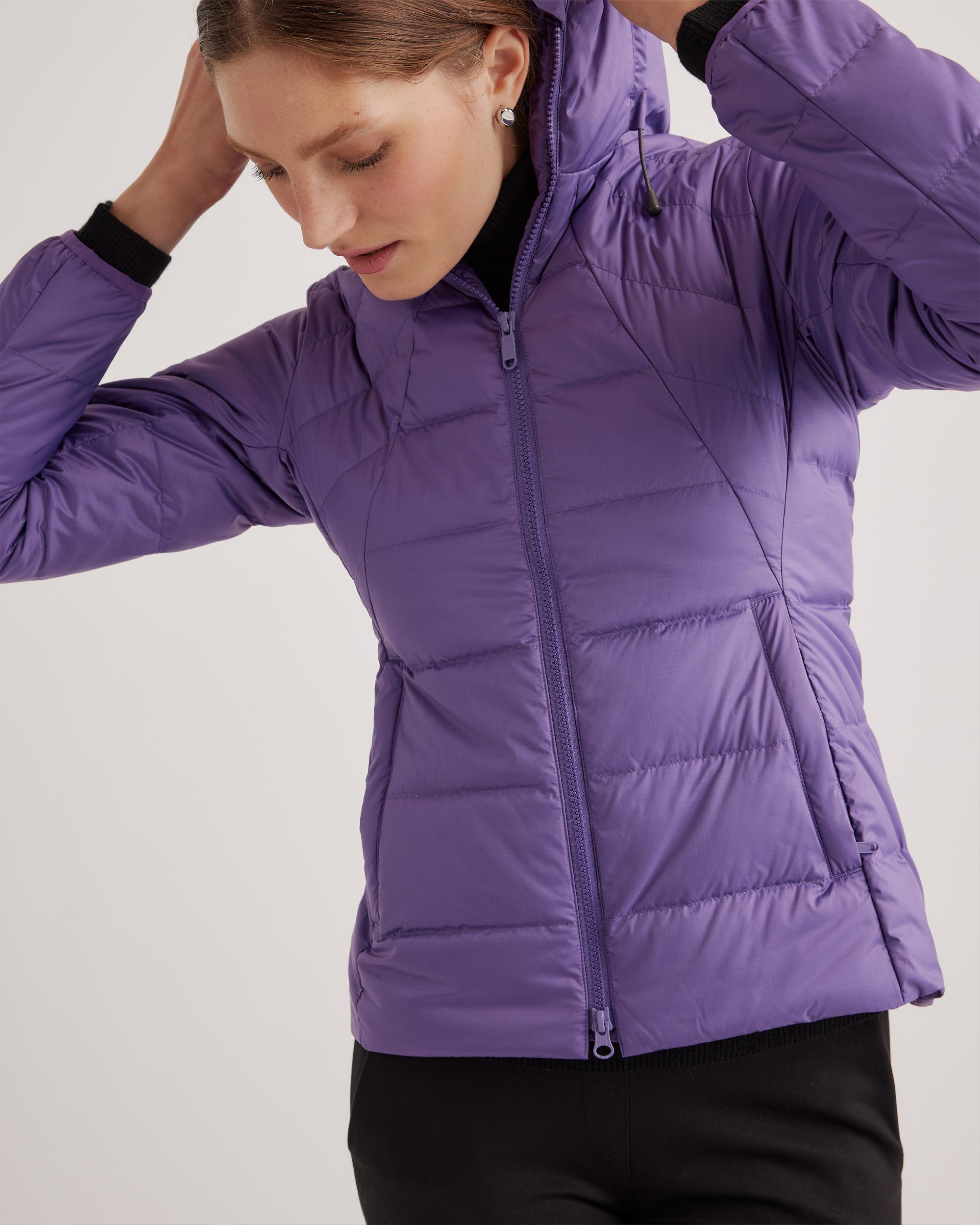 Quince | Women's Lightweight Down Packable Puffer Hooded Jacket Recycled Polyester Product Image