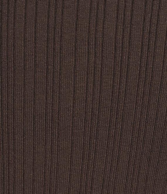 GB Ribbed Knit Asymmetrical Boat Neck Coordinating Tank Product Image