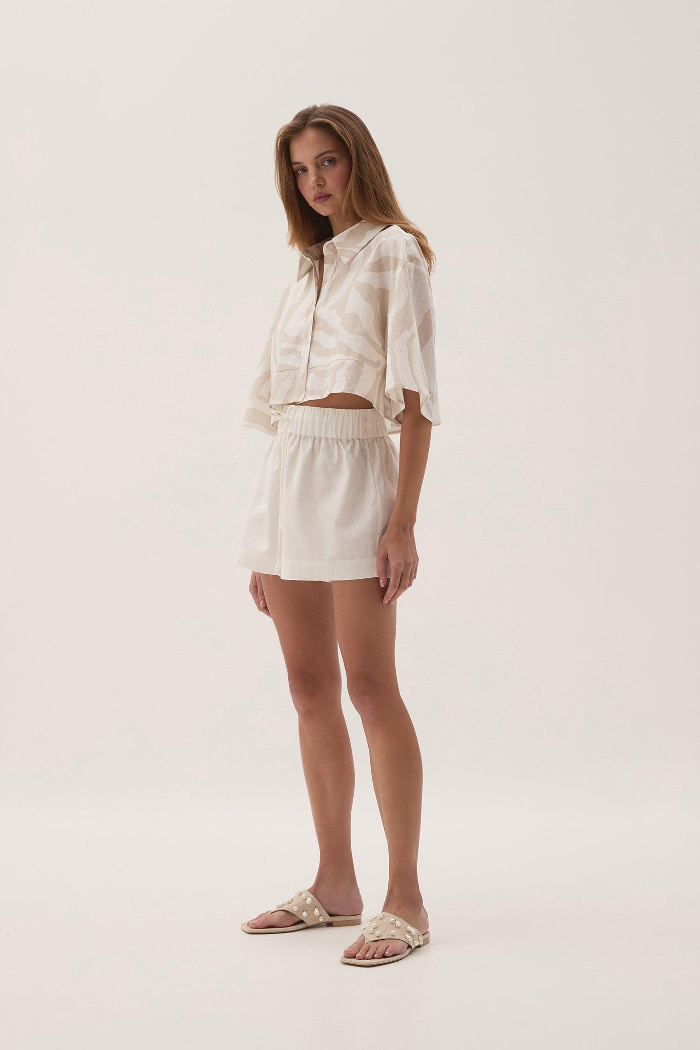 Airlie Cropped Shirt Product Image