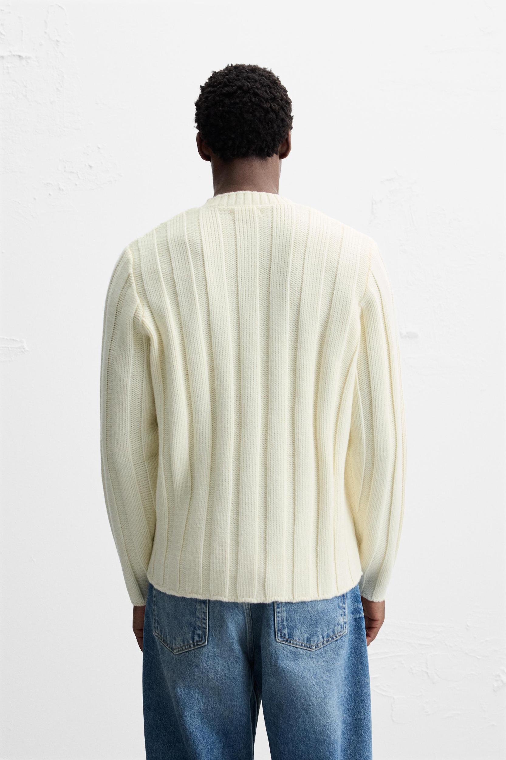 RIBBED TEXTURED SWEATER Product Image
