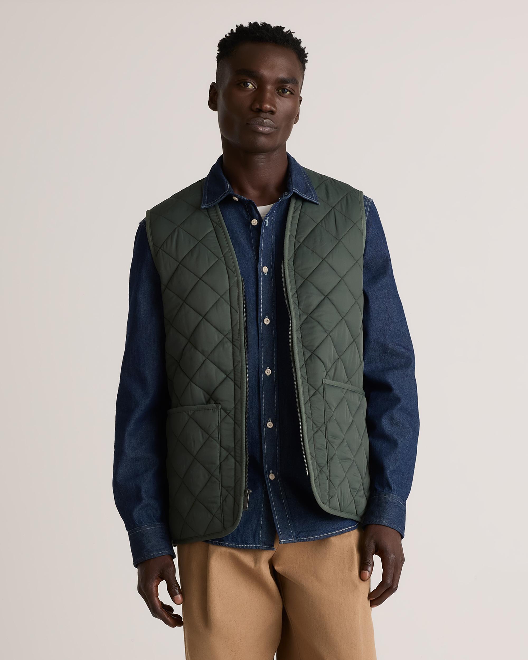 Quince | Men's Featherless Quilted Fleece-Lined Liner Vest Nylon Product Image
