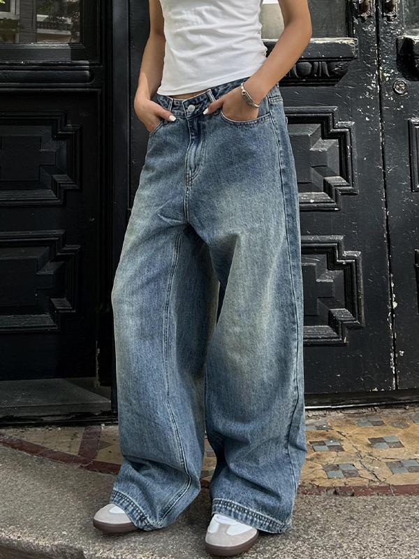 American Vintage Washed Boyfriend Jeans Product Image