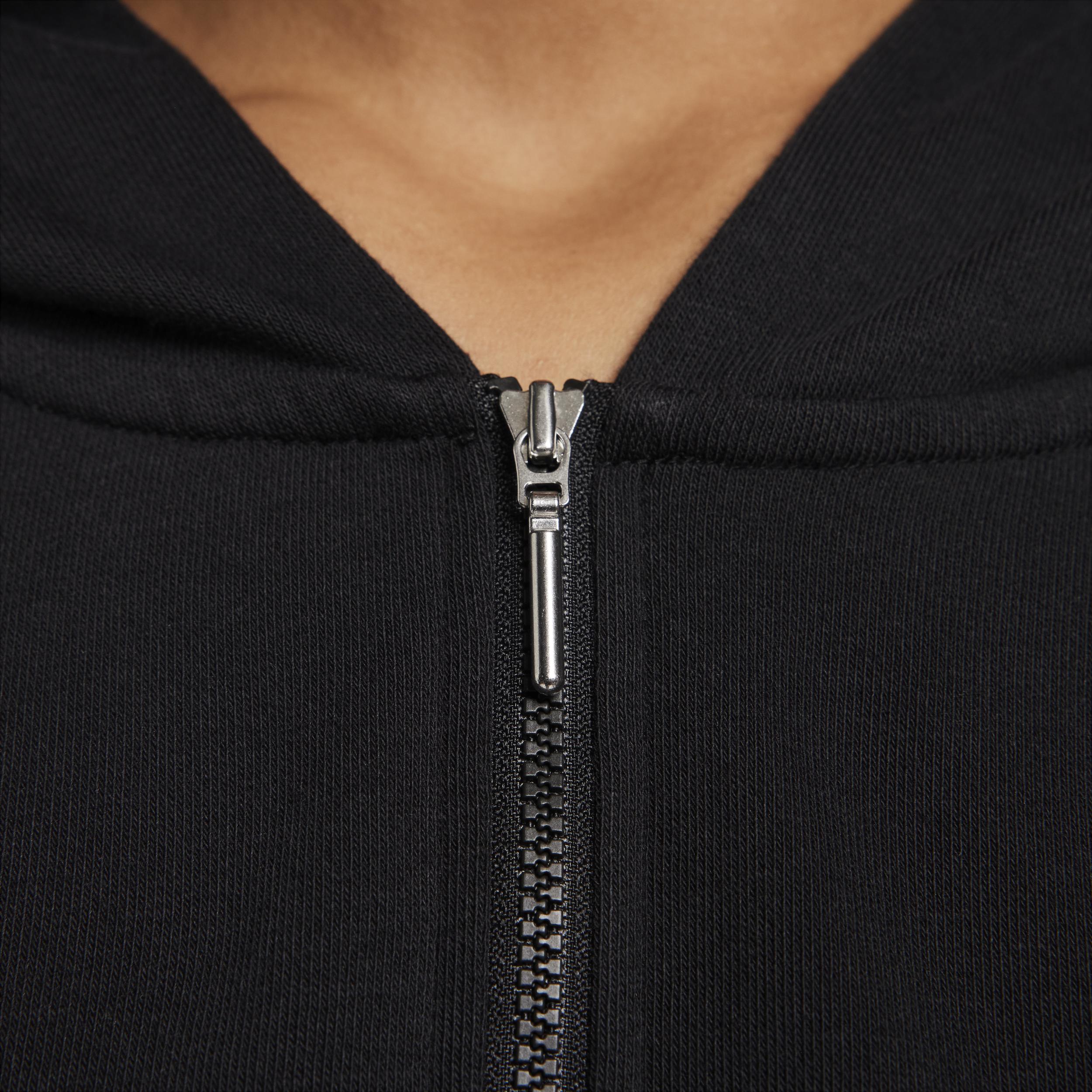 Womens Nike Sportswear Chill Terry Loose Full-Zip French Terry Hoodie | FN2415-010 Product Image