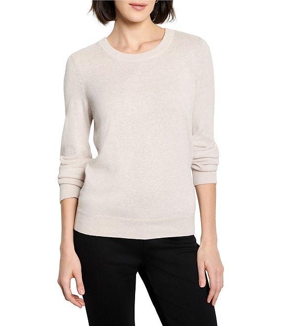 NIC + ZOE Pure Cotton Round Neck Long Sleeve Sweater Product Image