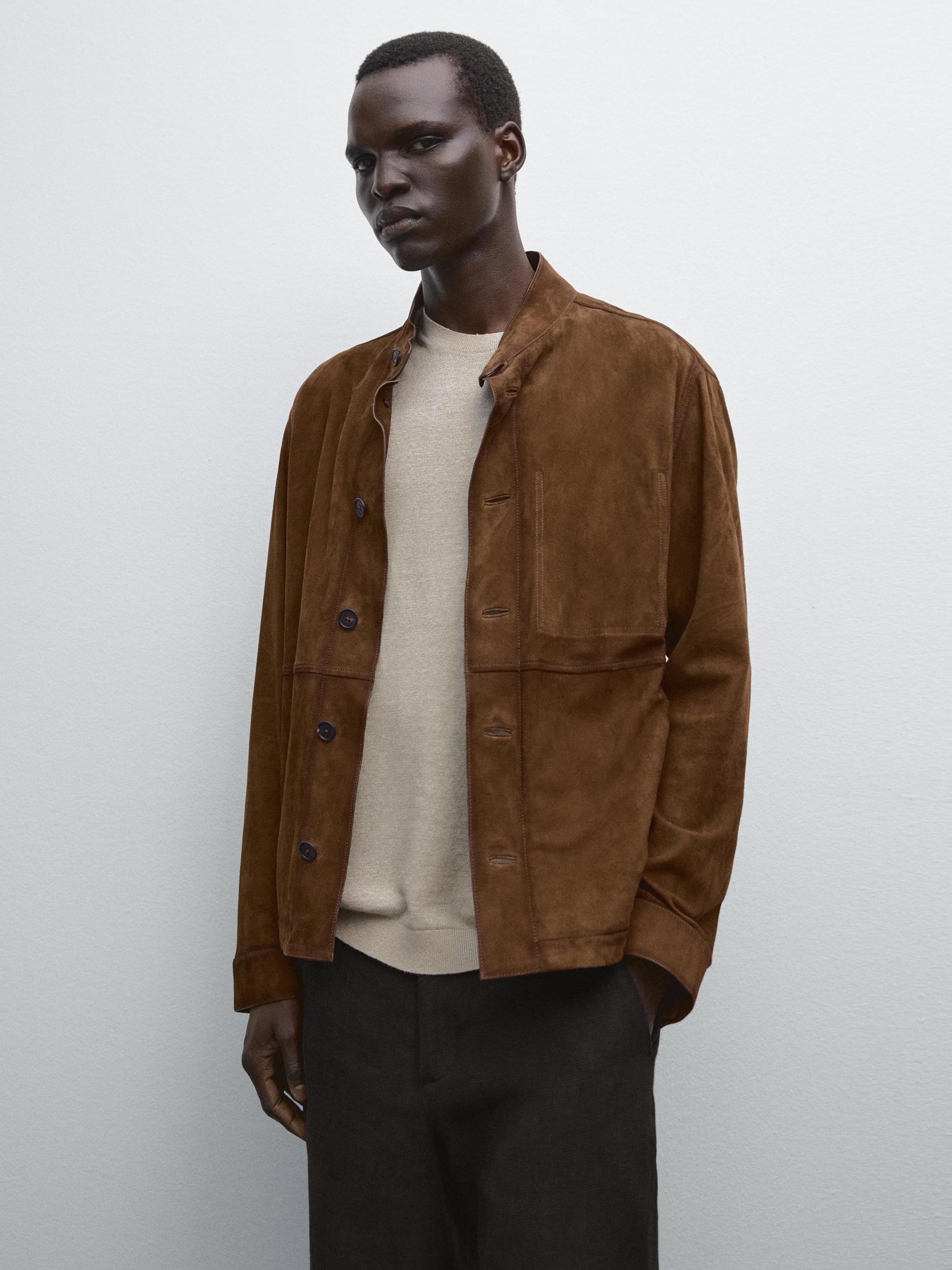 Suede leather jacket Product Image