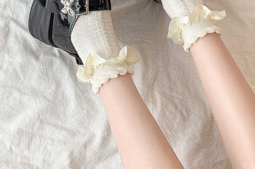 Platform Chunky Heel Mary Jane Pumps Product Image