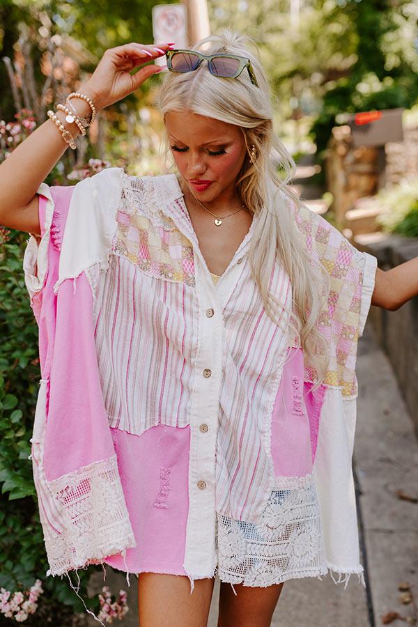 Boho Energy Color Block Top Product Image