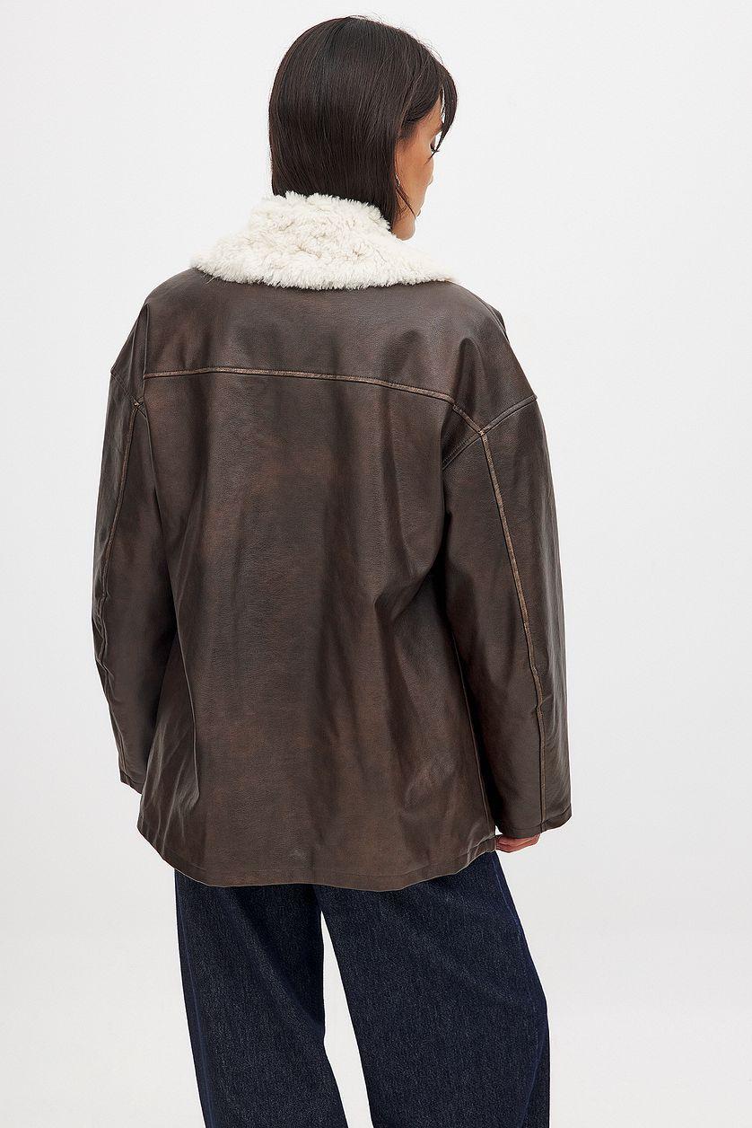 Washed Out Pu Bonded Jacket Product Image