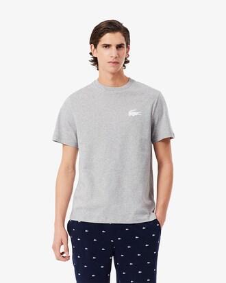 Crocodile Print Cotton Loungewear T-Shirt Product Image