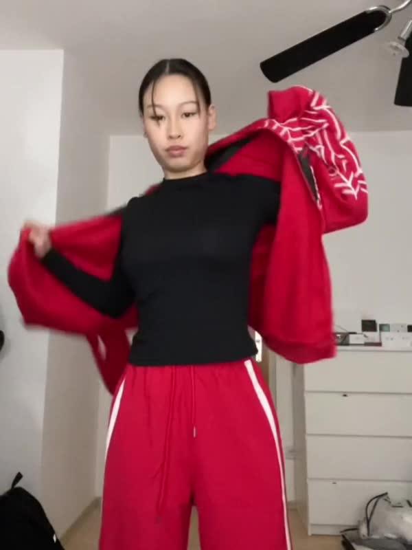 Spider Print Zip Up Hoodie Product Image