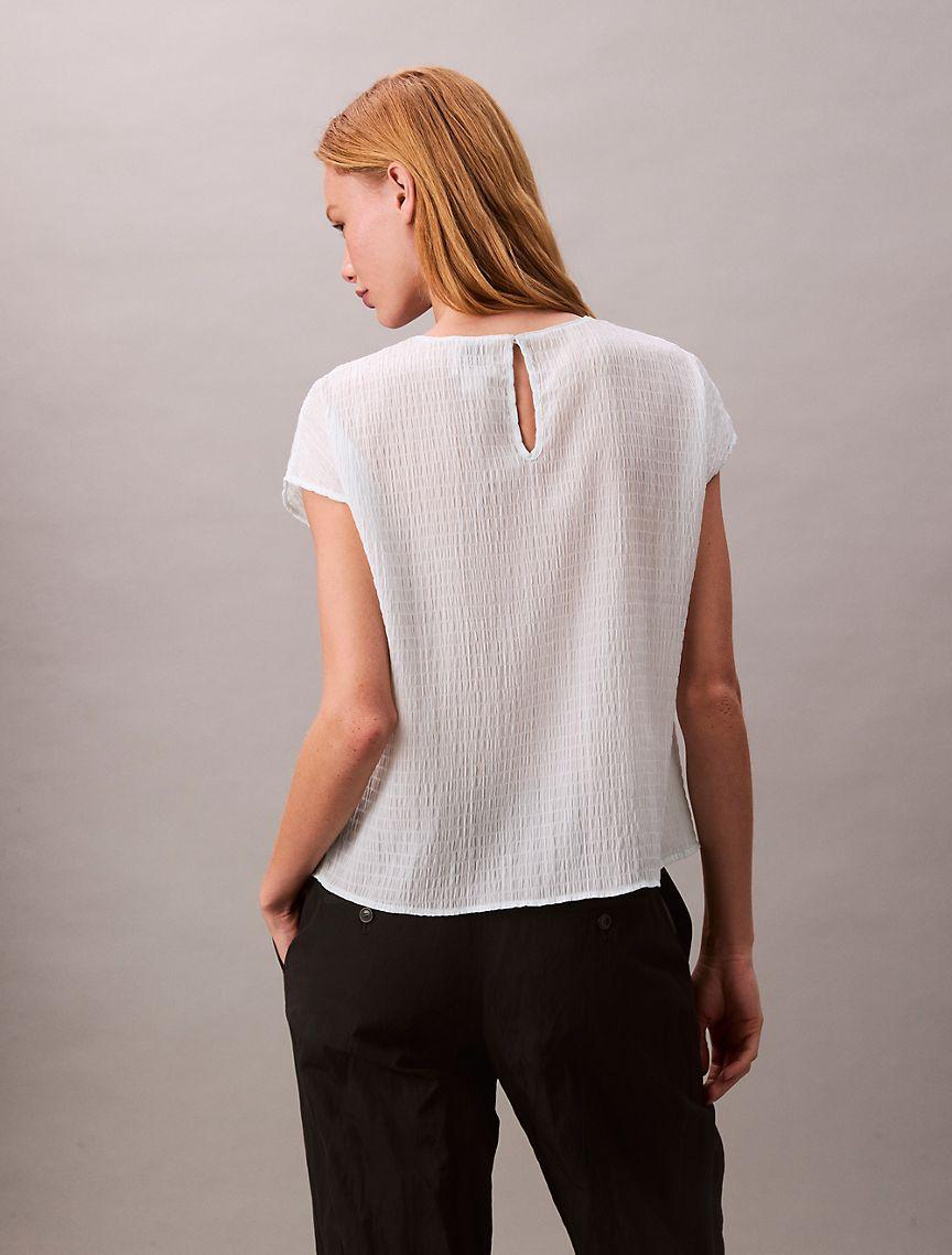 Smocked Relaxed T-Shirt  Product Image