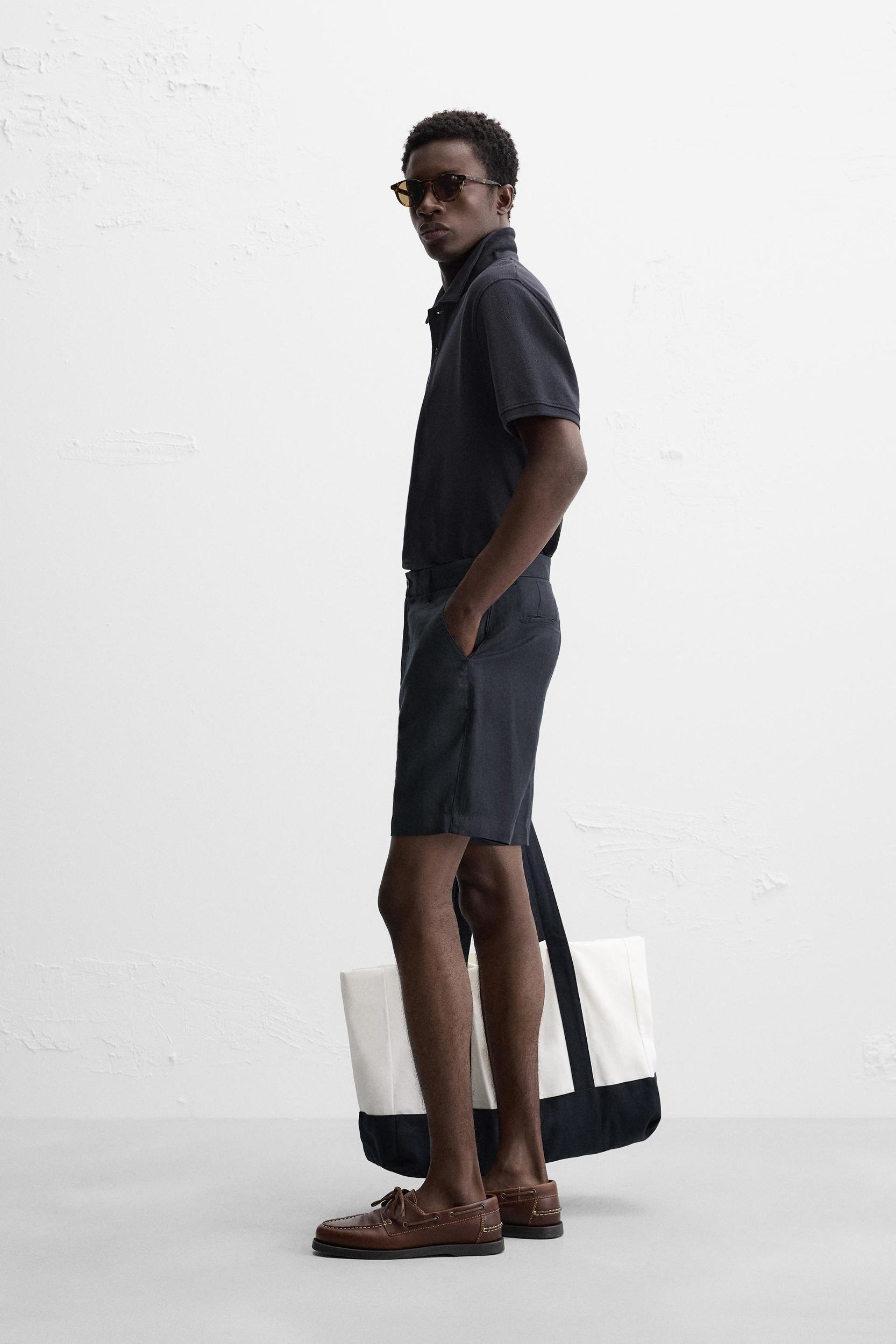 100% LINEN SHORTS Product Image