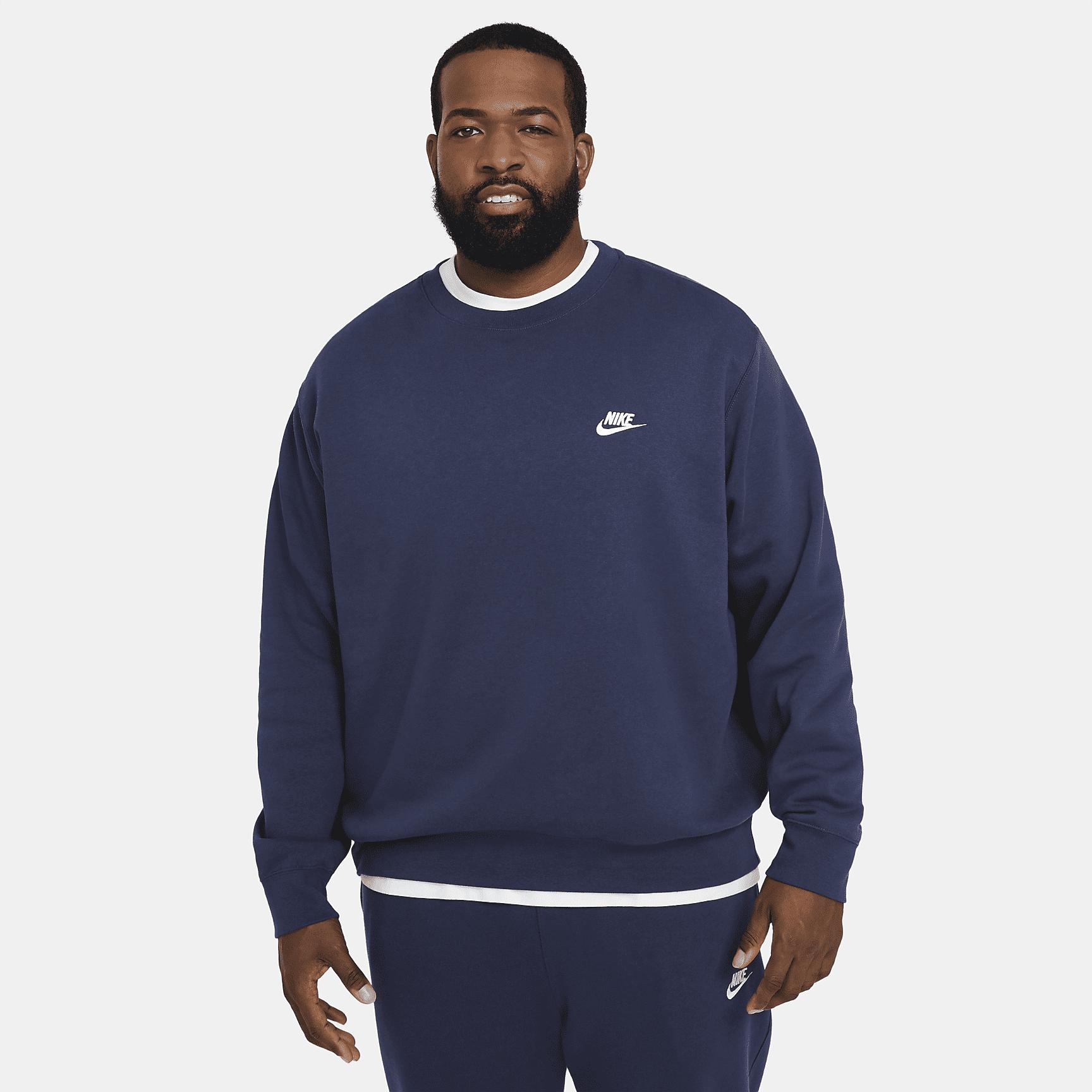Mens Nike Sportswear Club Fleece Crew | BV2662-410 Product Image