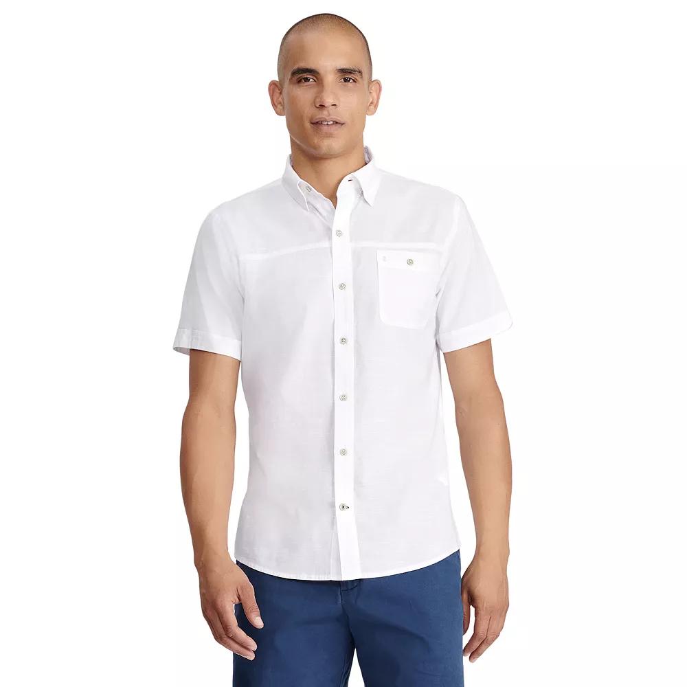 Men's IZOD Dockside Short Sleeve Chambray,  Product Image