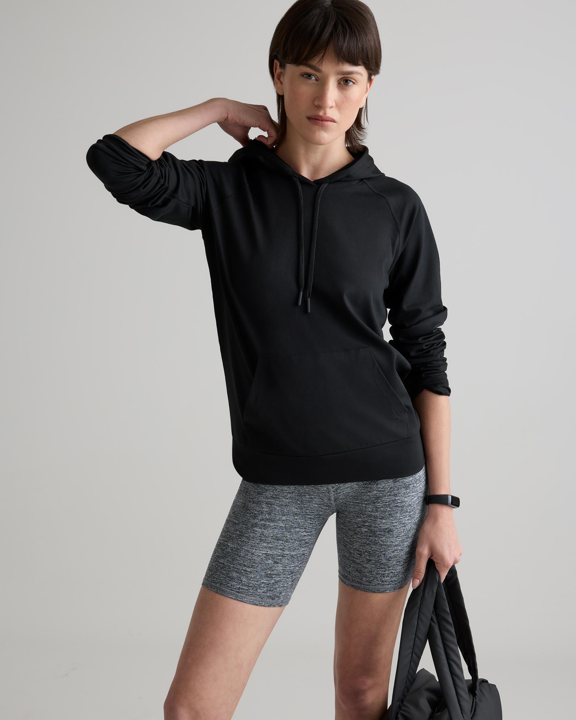 Quince | Women's Super Soft Performance Pullover Hoodie Flowknit Activewear, Recycled Polyester Product Image