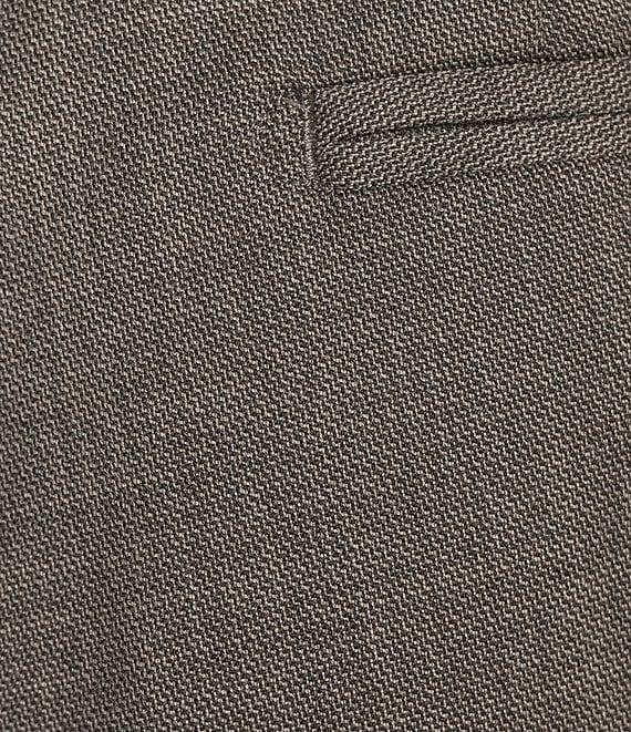 Armani Exchange Modern Fit Flat Front Solid Textured Dress Pants Product Image