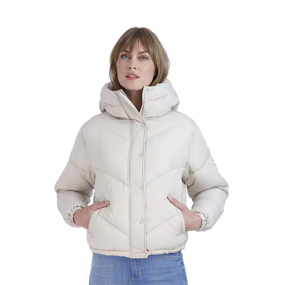 Juniors' Sebby Short Puffer Jacket, Women's,  Product Image