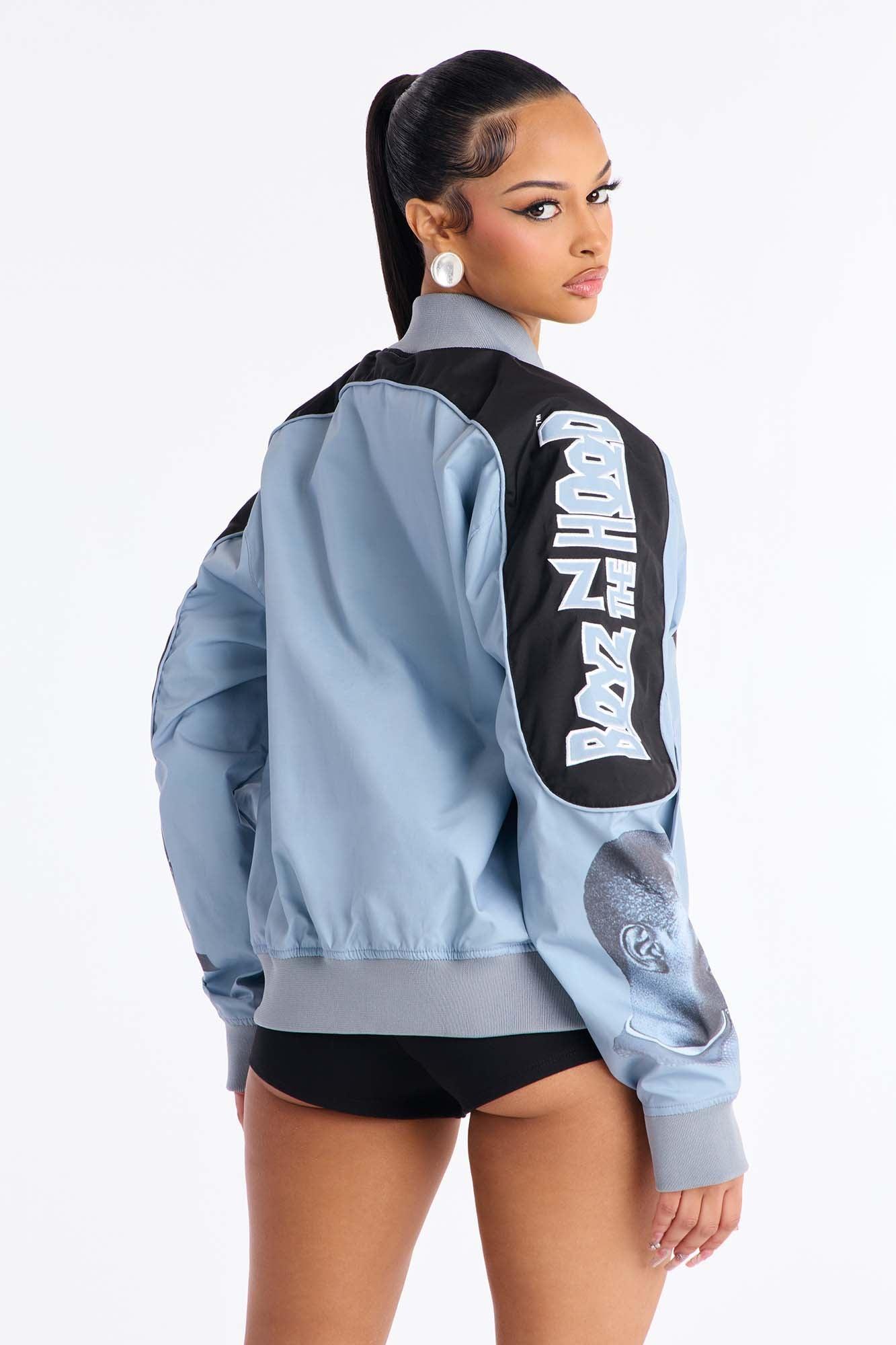 Boyz N The Hood Jumbo Jacket - Grey Female Product Image