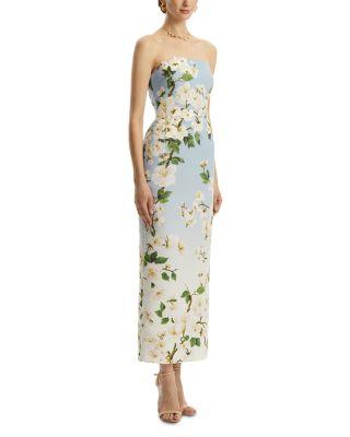 Cherry Blossom Embroidered Gown Product Image