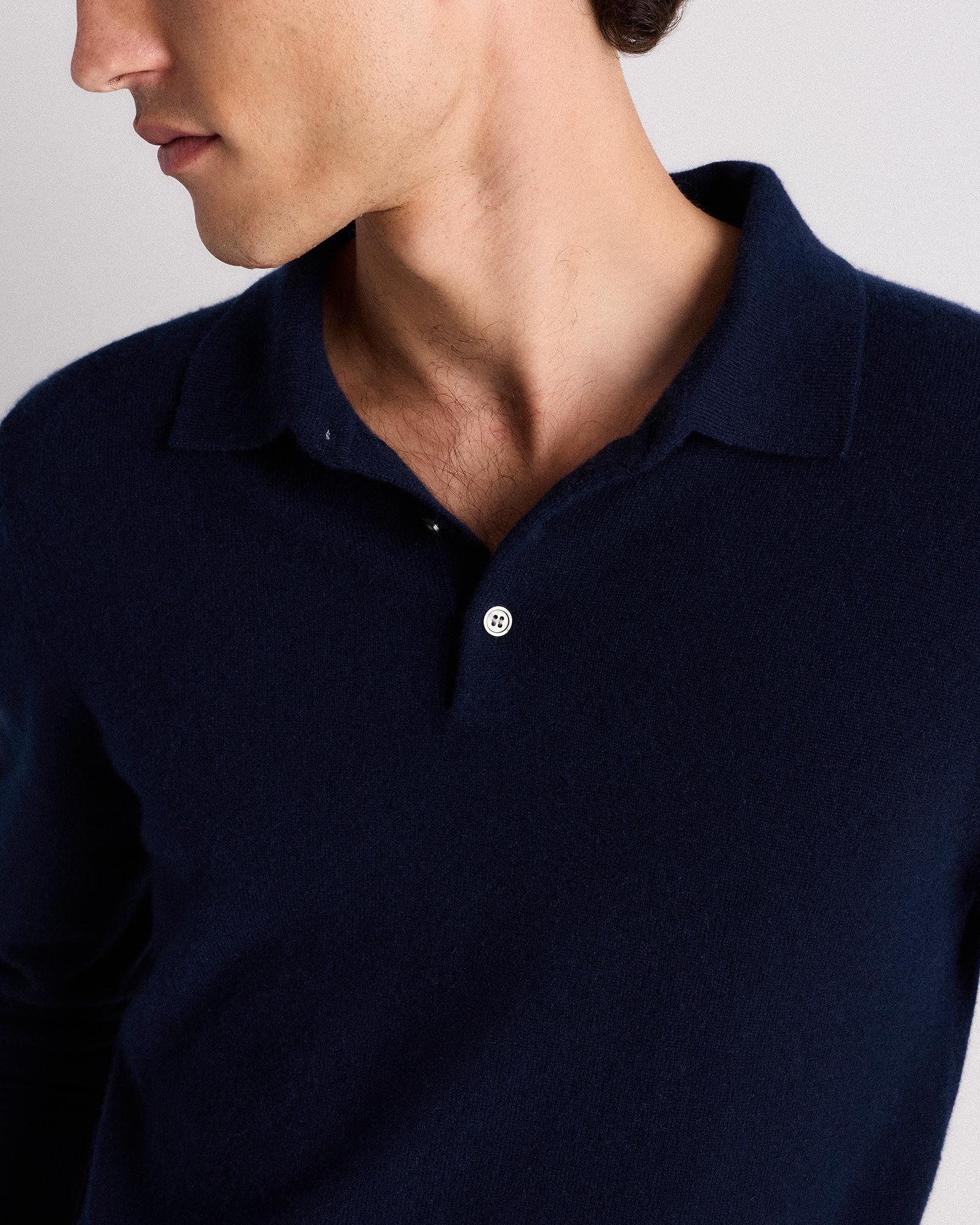 Quince | Men's Mongolian Cashmere Polo Sweater Size XL Product Image