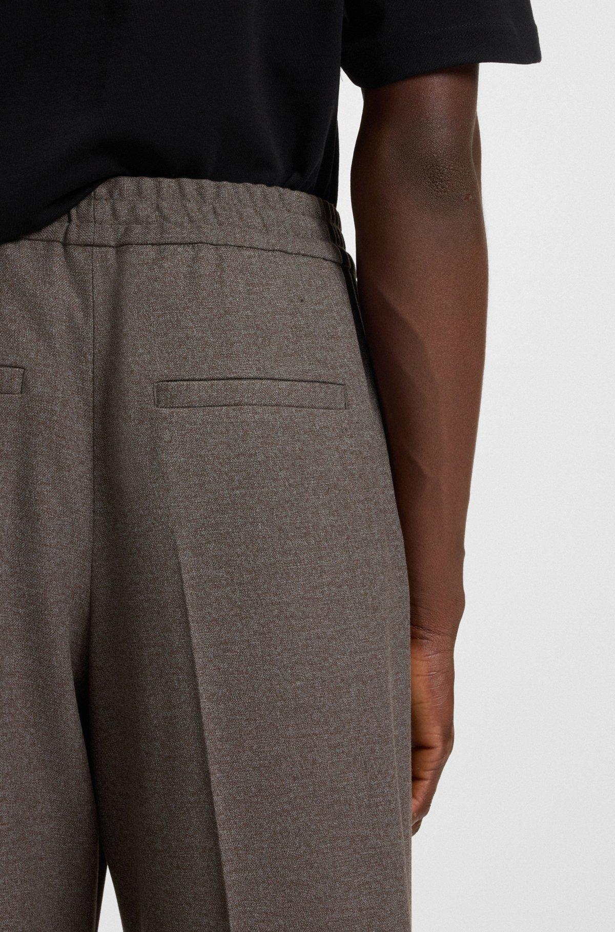 Modern-fit trousers in mouliné stretch twill Product Image