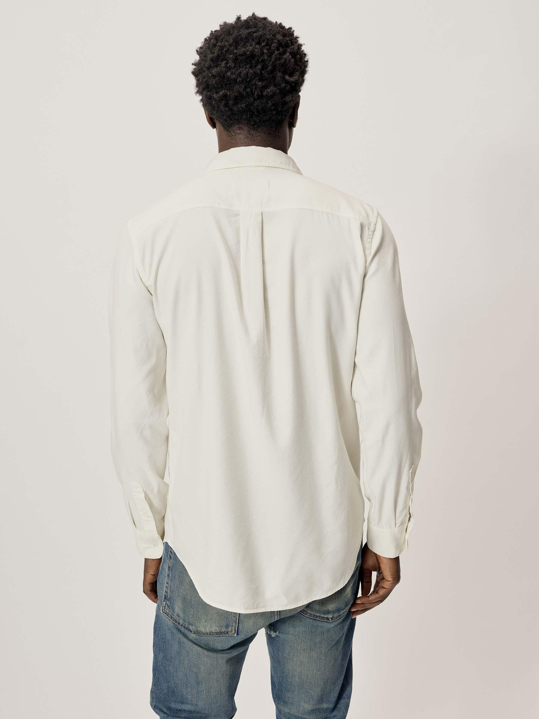 Natural Draped Twill One Pocket Shirt Product Image