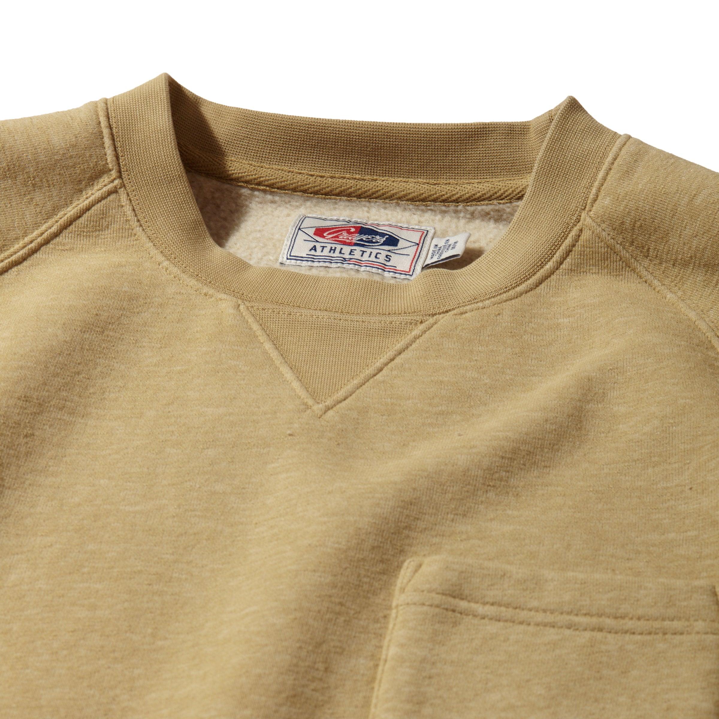 Nolan Marled Fleece Crew Neck - Grass Yellow Product Image