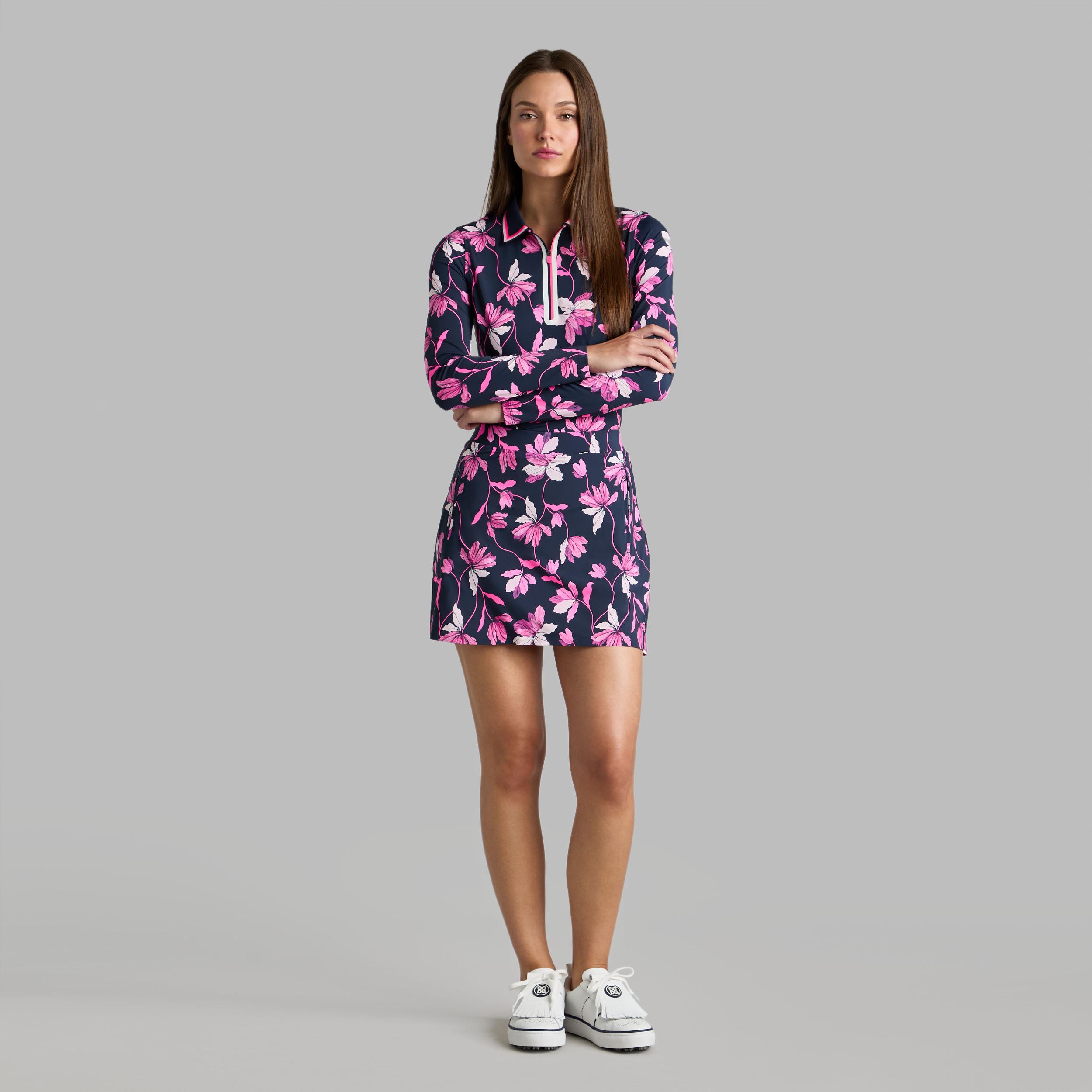 IRIS SILKY TECH NYLON LONG SLEEVE POLO Product Image