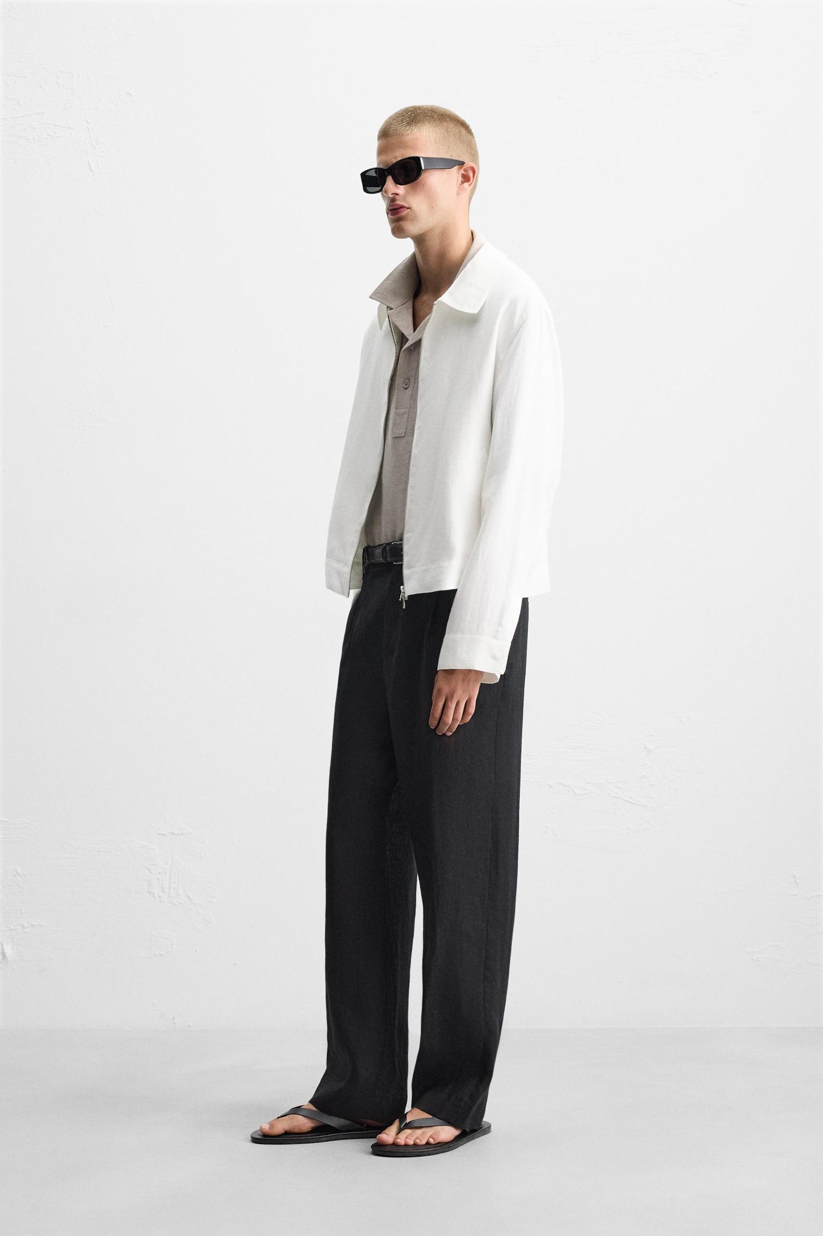 100% LINEN JACKET Product Image