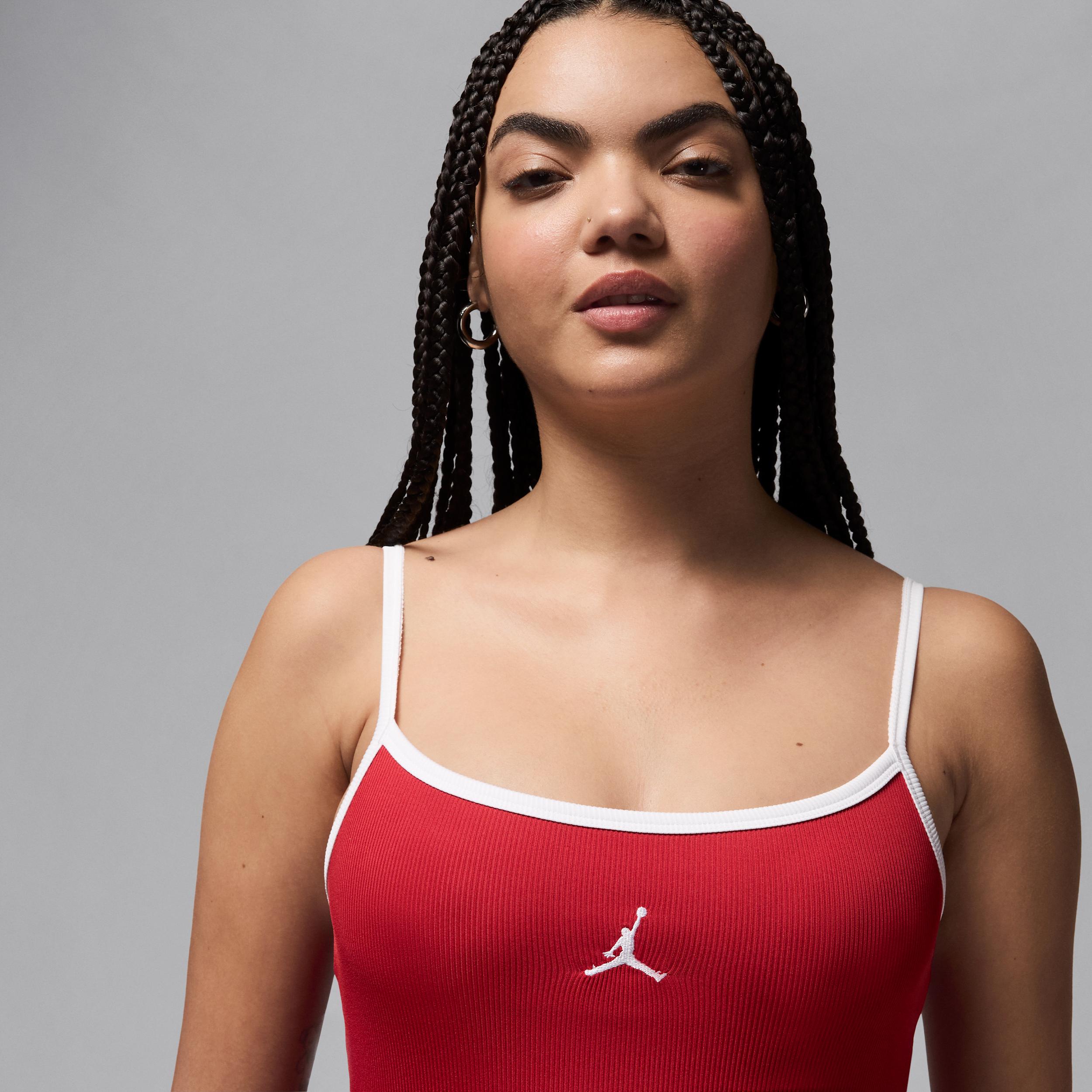 Jordan Womens Jordan Slim Tank Dress - Womens Varsity Red/White Product Image