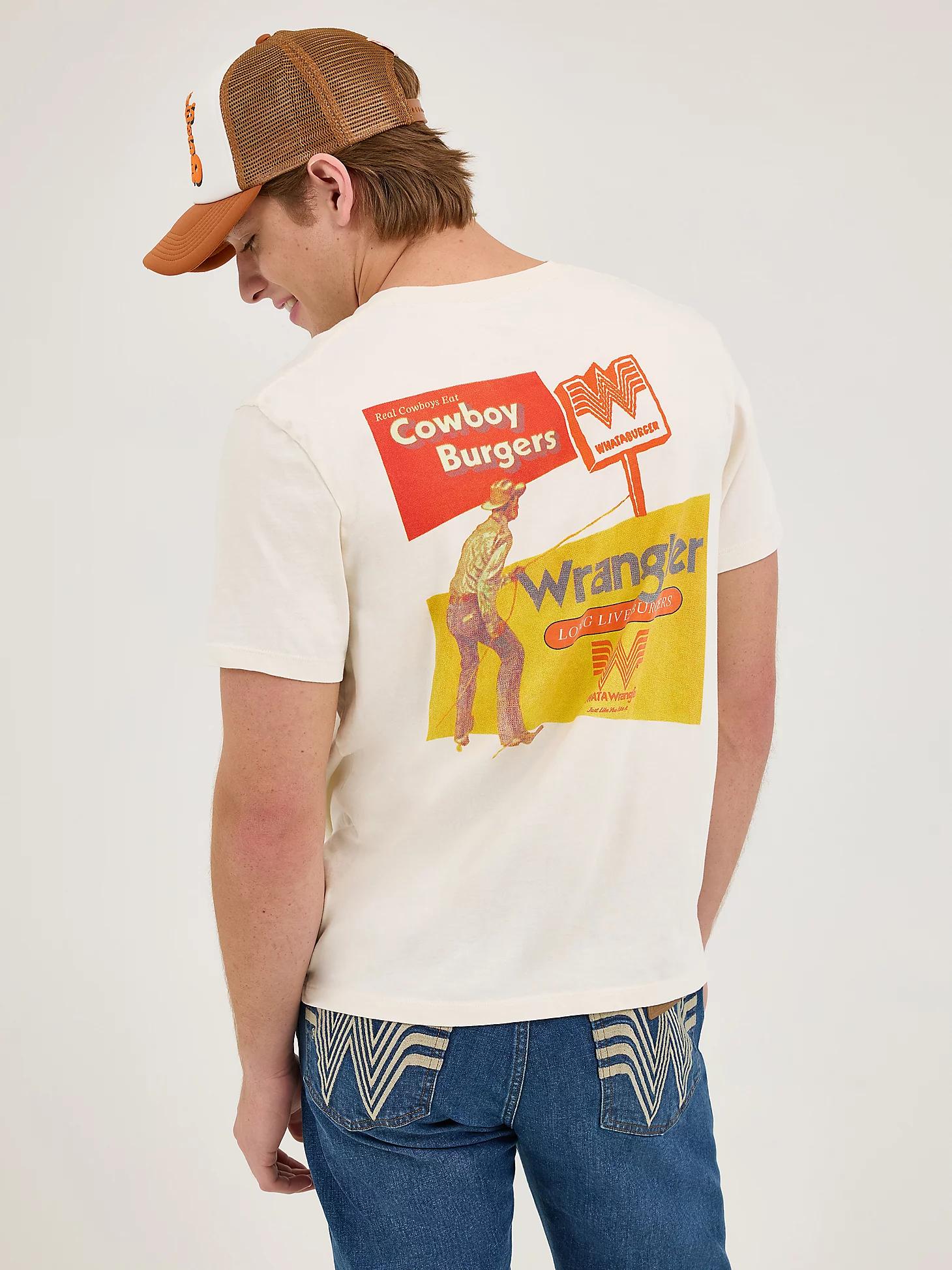 Wrangler x Whataburger Men's Cowboy Burgers T-Shirt in Marshmallow Product Image