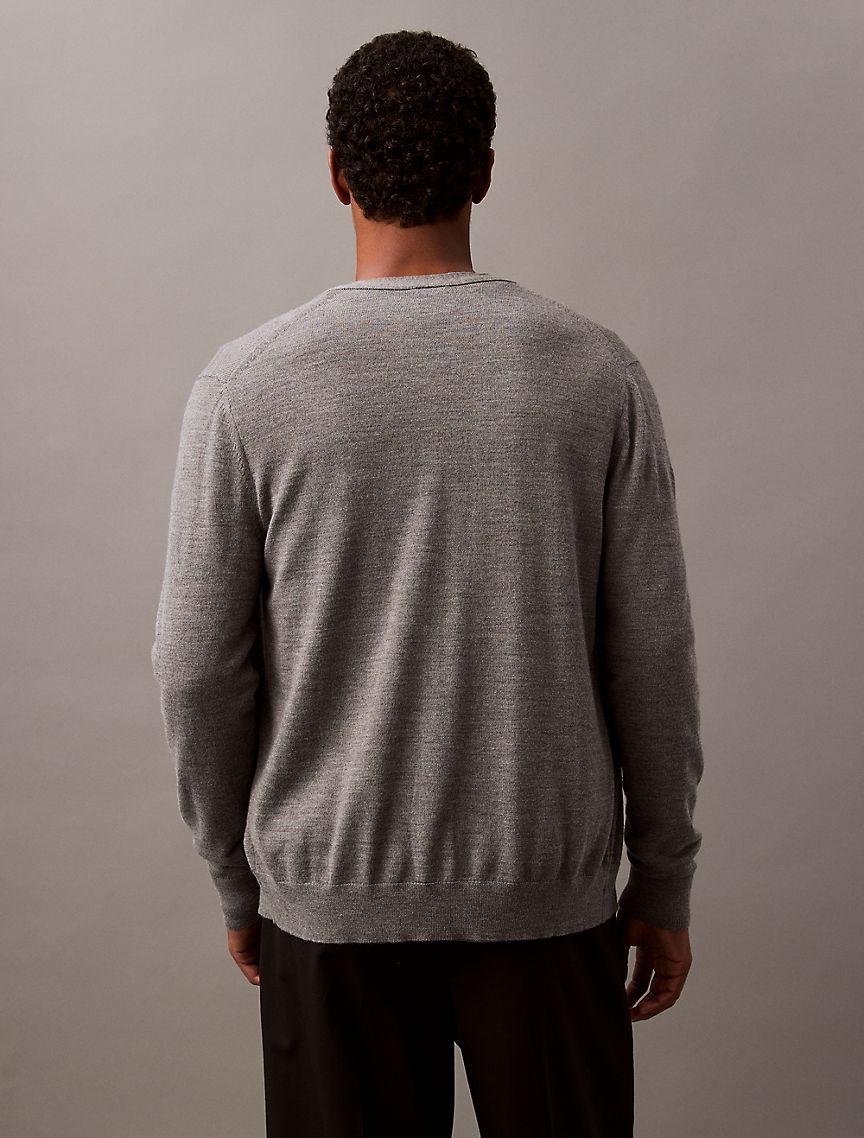 Extra Fine Merino Wool Blend Cardigan Sweater Product Image