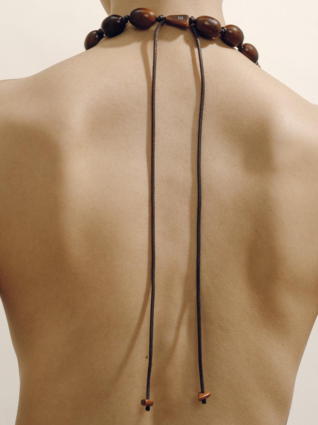 The Pendant Necklace in Black Product Image