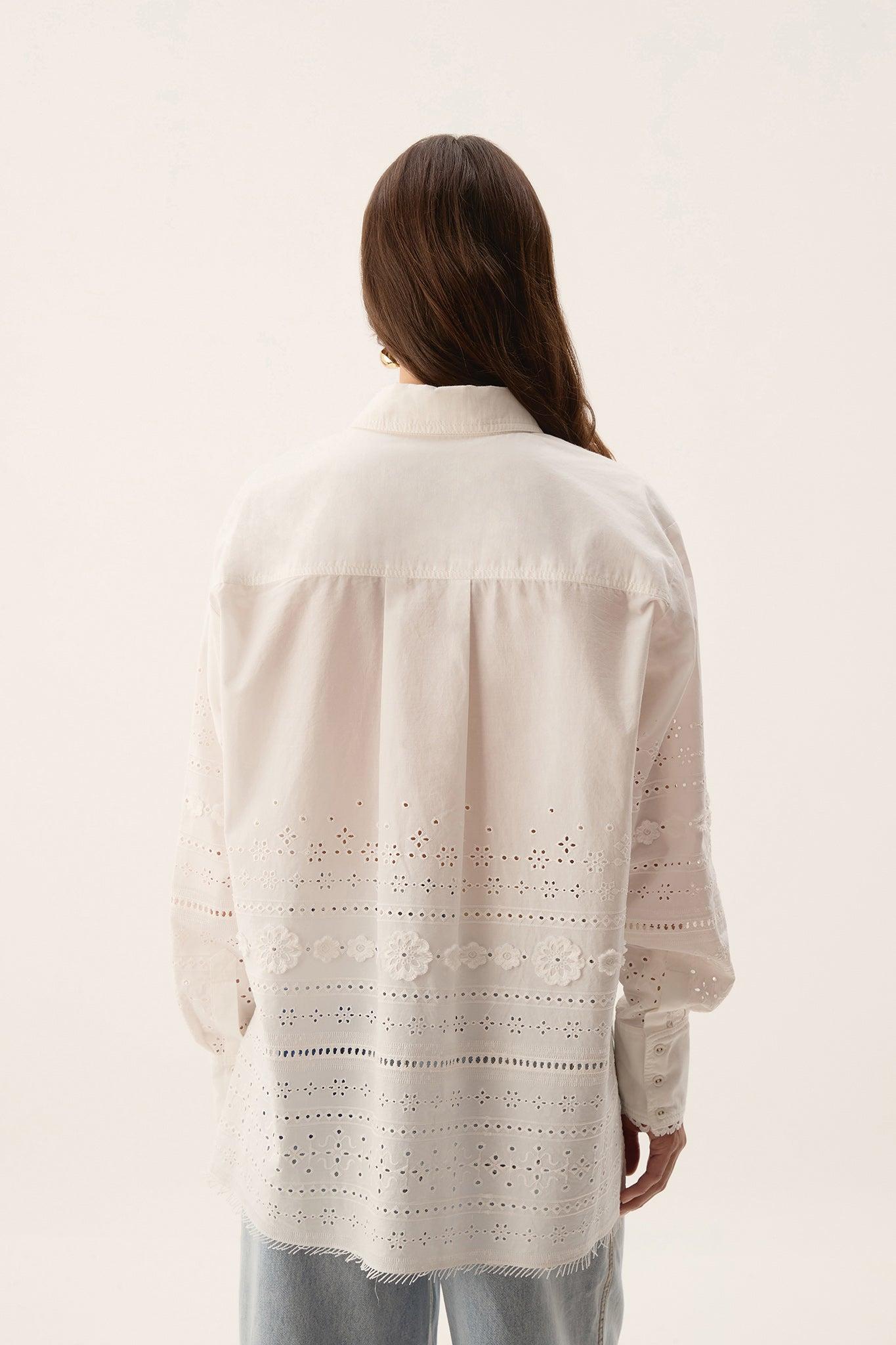 Cloud Embroidered Shirt Product Image