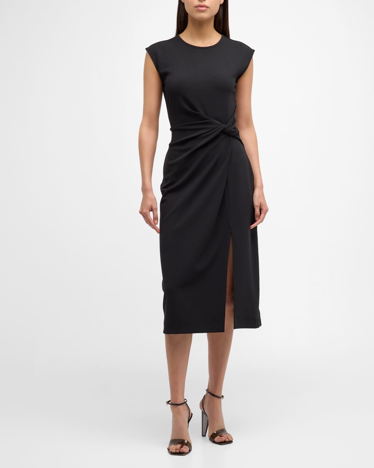 Cody Sleeveless Twisted-Waist Midi Dress Product Image