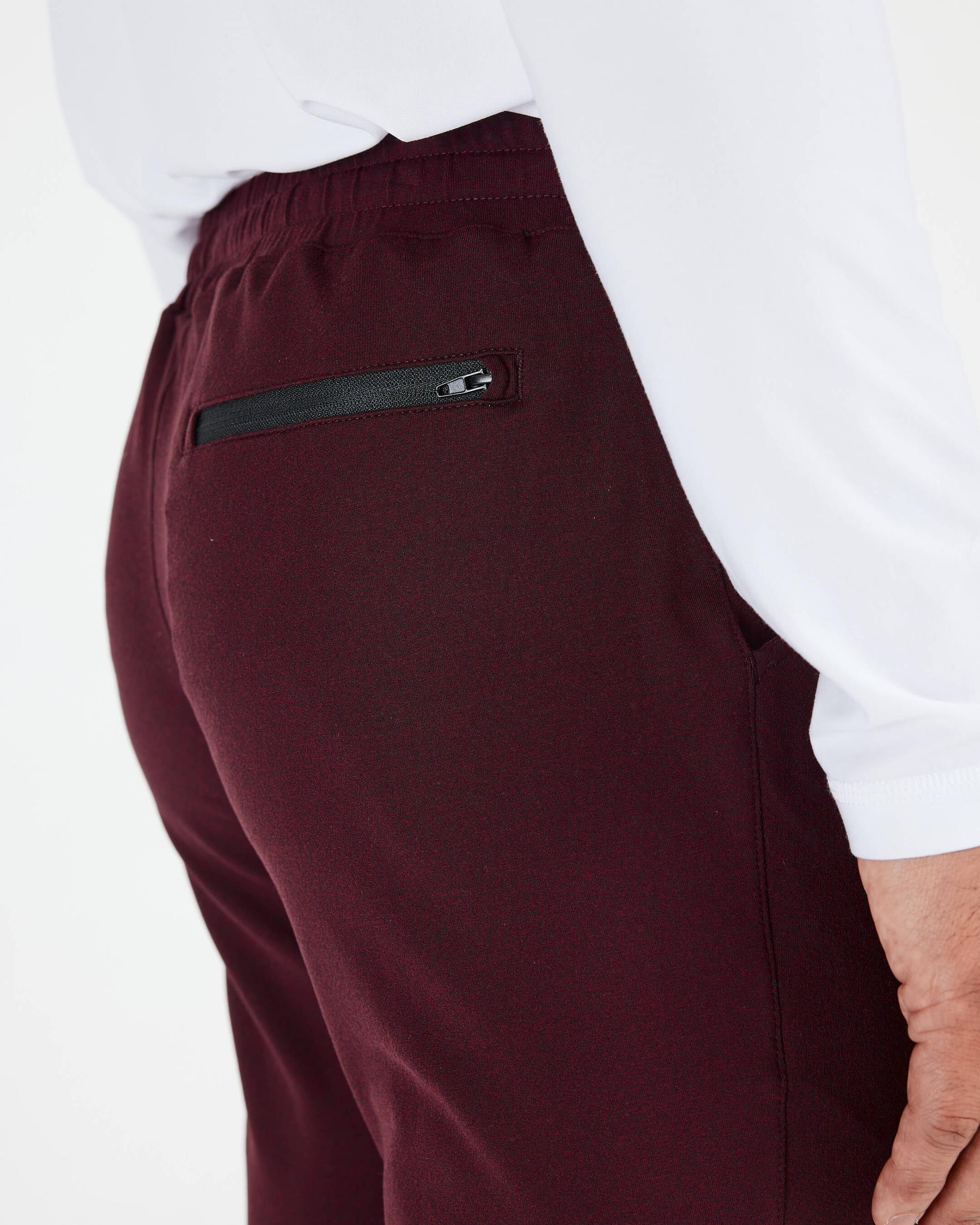 Dark Heather Burgundy Active Joggers Product Image