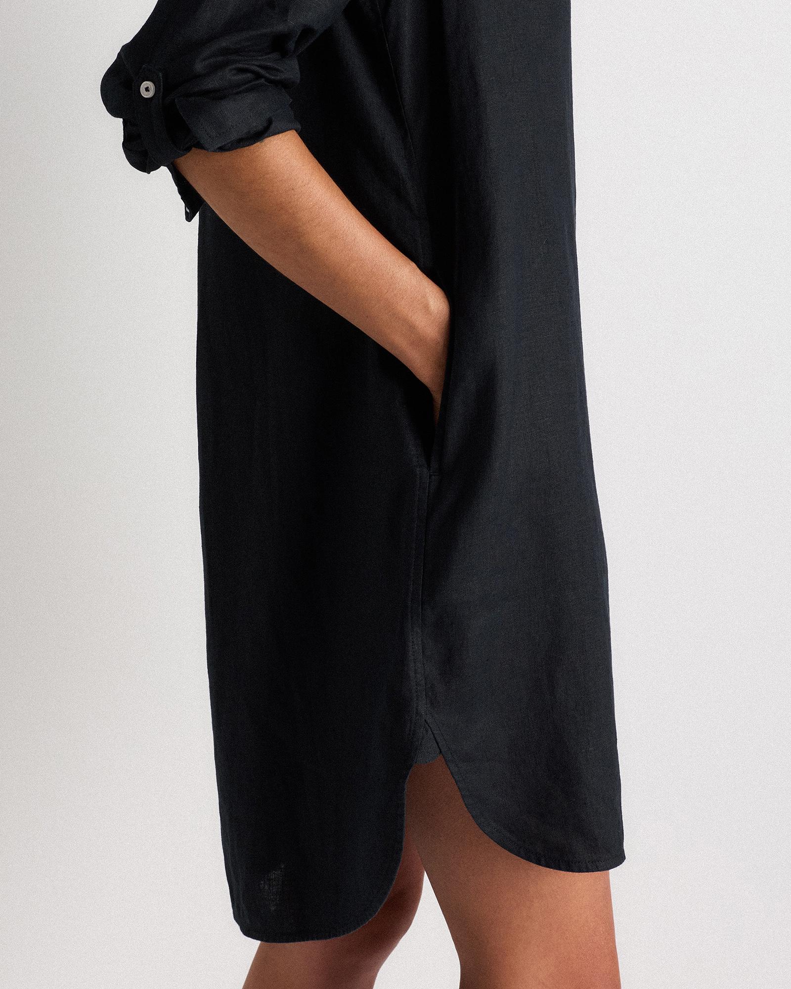 Quince | Women's 100% European Linen Shirt Dress Organic Linen Product Image