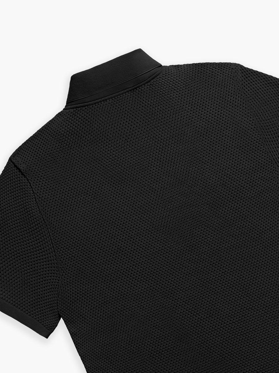 Men's Labs 3D Print-Knit Air Polo - Black Product Image