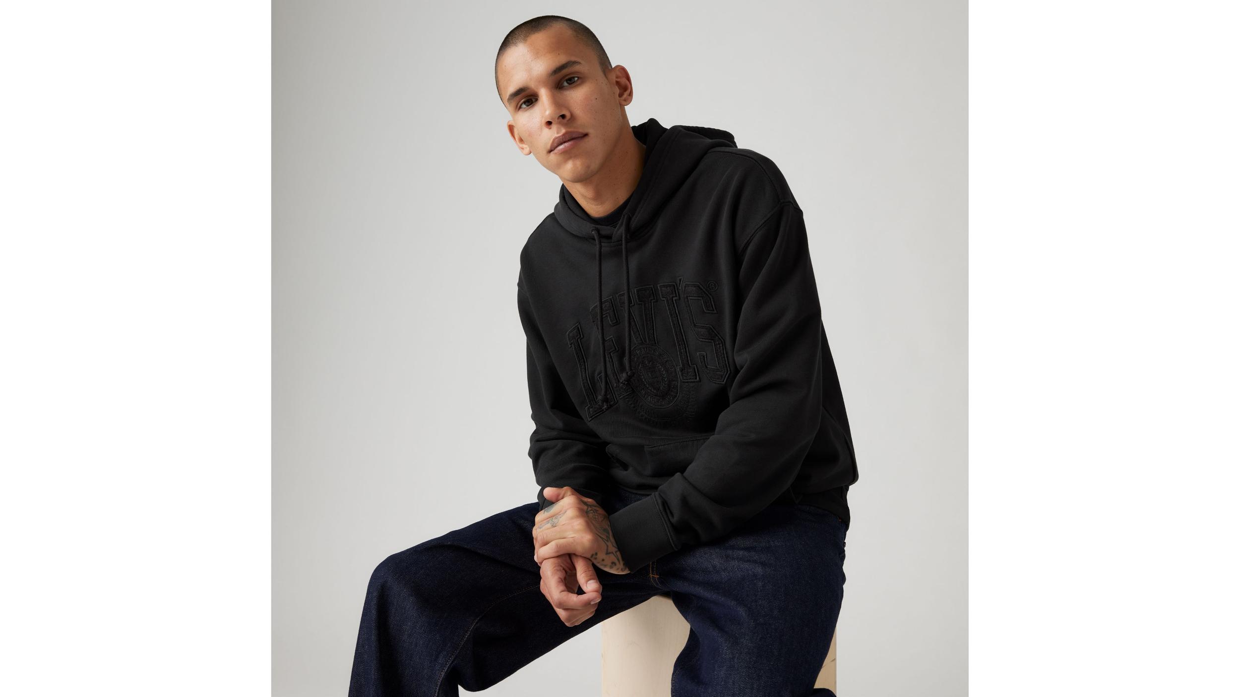 Relaxed Fit Graphic Hoodie Sweatshirt Product Image