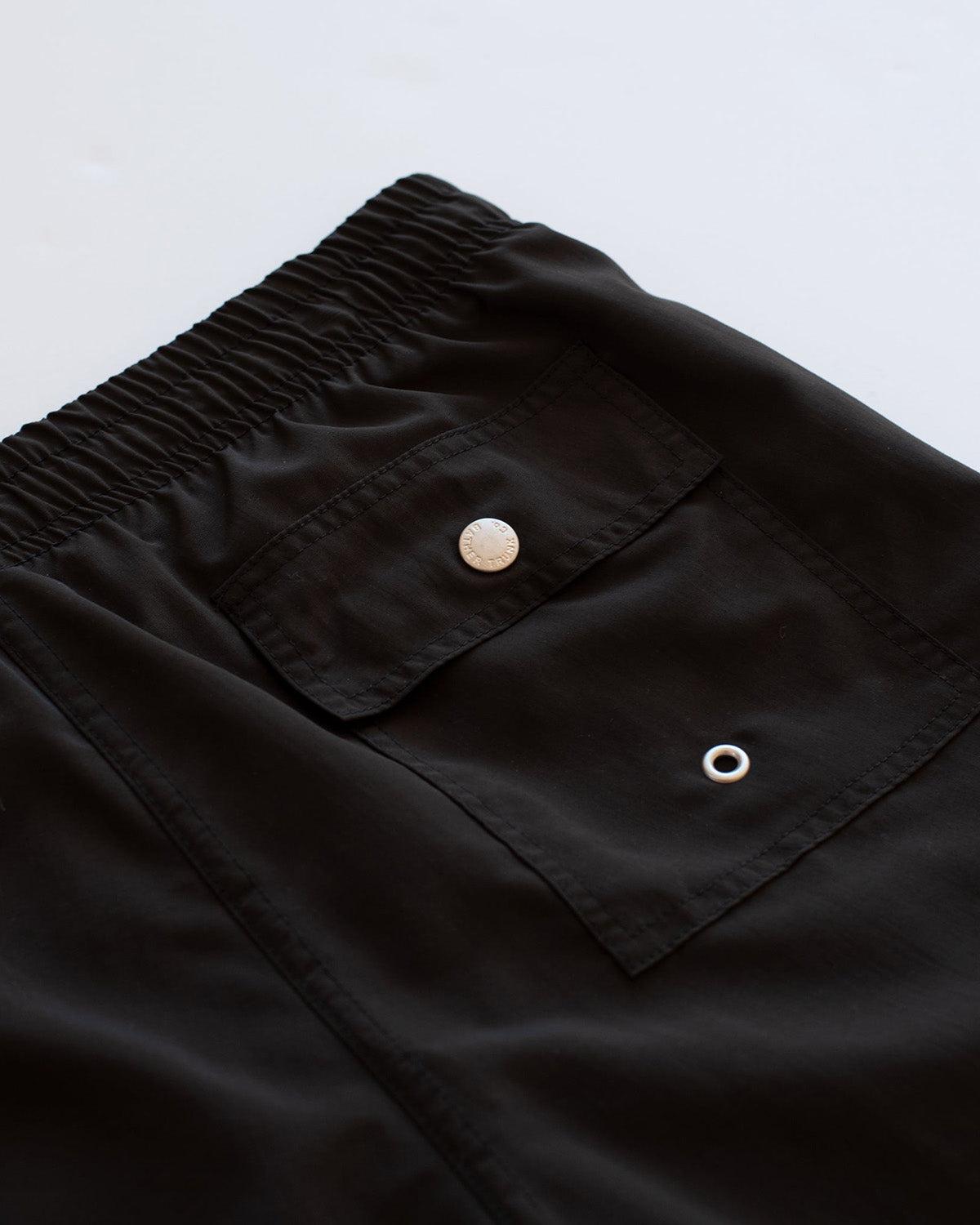 Solid Black Swim Trunk Product Image