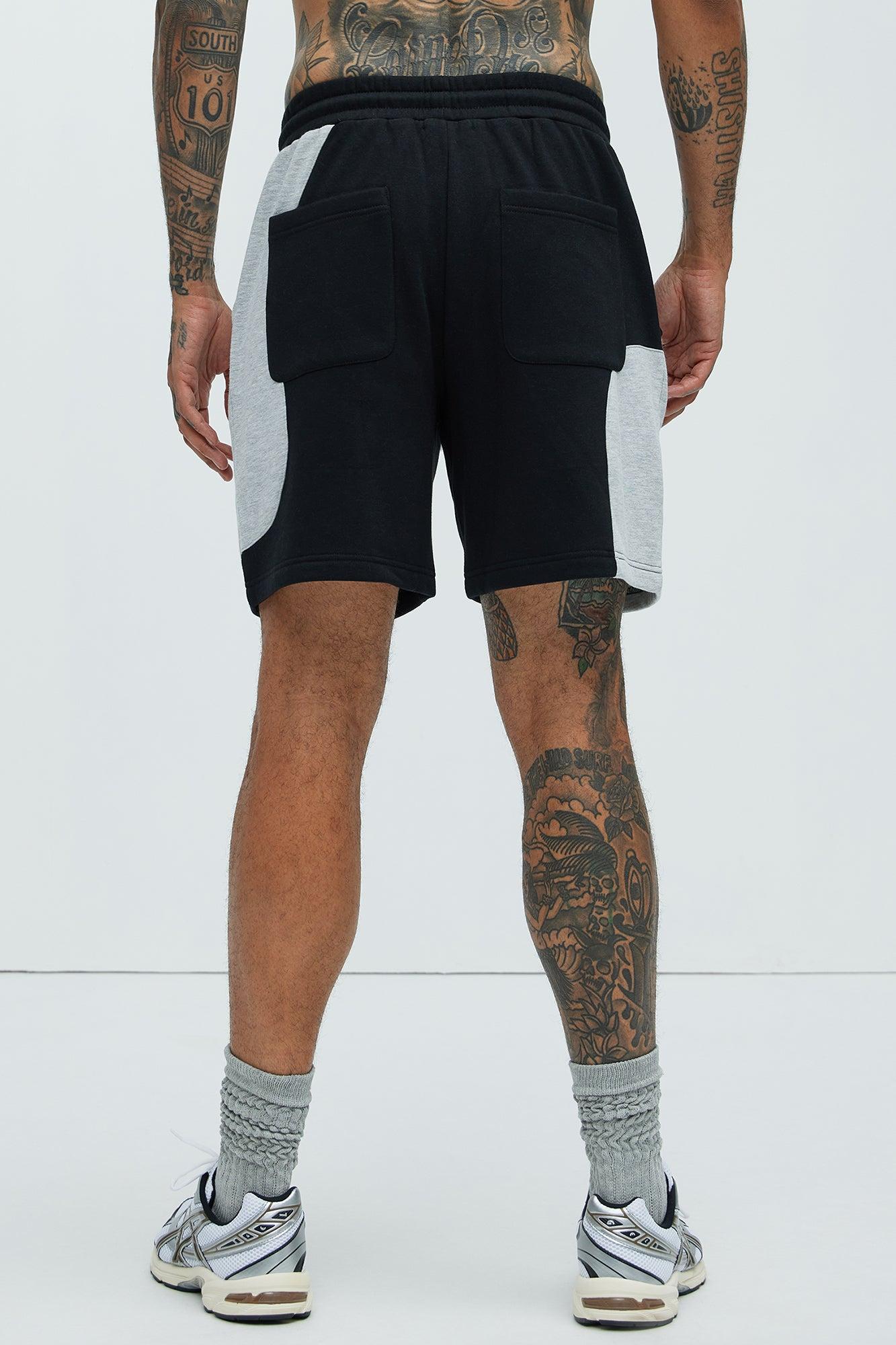 Tyson Opposite Forces Relaxed Shorts - Black/Grey Product Image