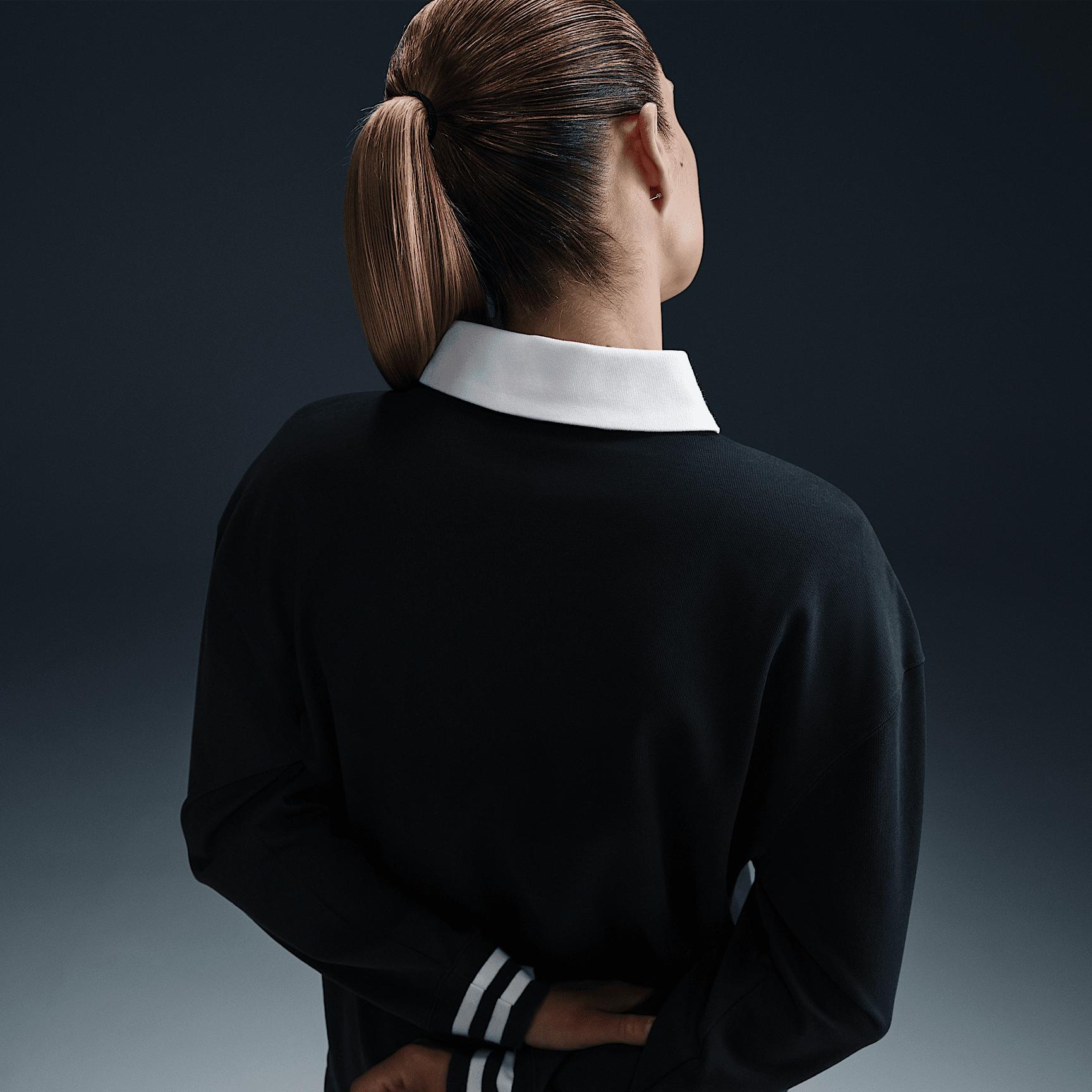 Women's Nike Sportswear Essential Oversized Long-Sleeve Polo Product Image